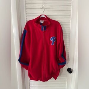 90’s Vintage Phillies Crewneck Zip up Sweatshirt